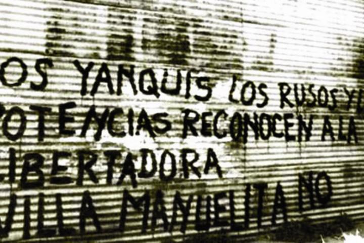 Pintada en Villa Manuelita en 1955