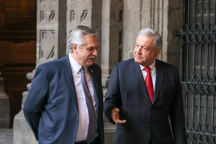 Andrés Manuel López Obrador y Alberto Fernández