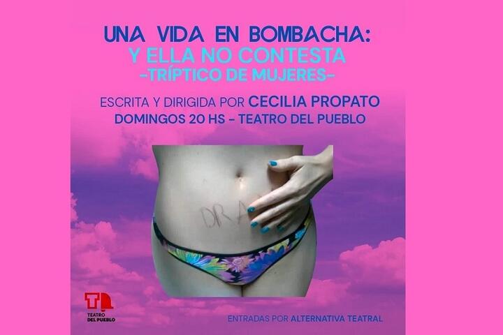 Una vida en bombacha.flyer teatro