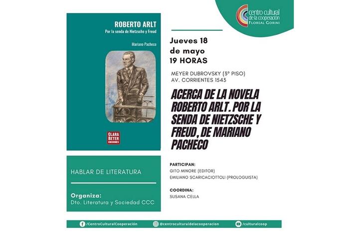 Flyer libro Arlt Nietzsche y Freud