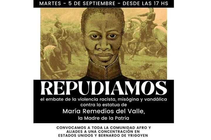 Flyer acto repudio Remedios del Valle