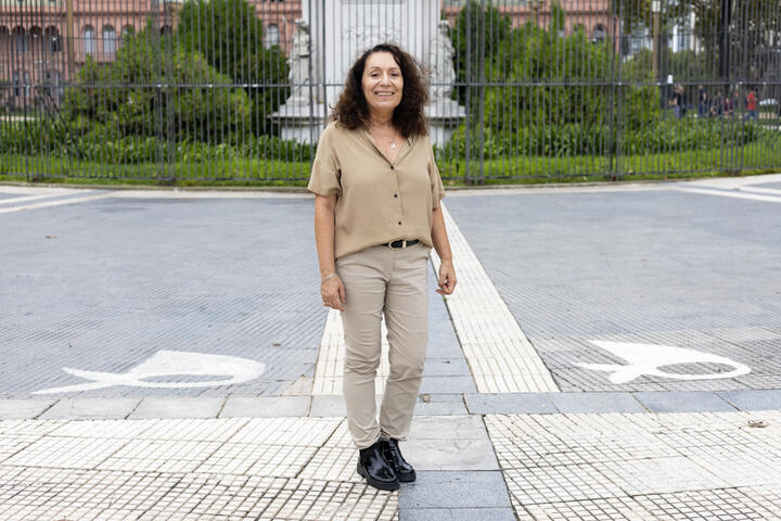 Caamaño, rectora de la Universidad Nacional Madres de Plaza de Mayo