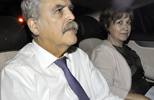 De Vido con su mujer, Mannicelli