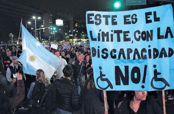 Marcha contra el ajuste en discapacidad