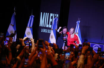 Bunker Milei La libertad avanza, balotaje_Noelia Guevara