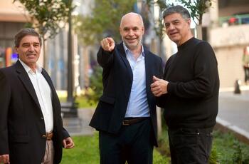 Fernán Quirós, Horacio Rodríguez Larreta y Jorge Macri