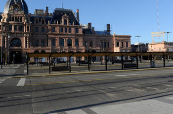 Foto de la estación Constitución vacía