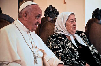 Papa Francisco y Hebe de Bonafini