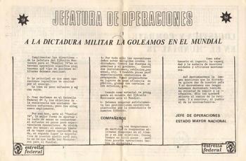 La posición de Montoneros sobre el Mundial de 1978