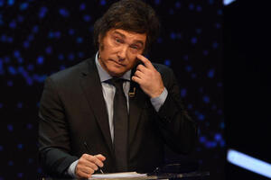 Javier Milei en el debate presidencial de cara al balotaje2_Telam