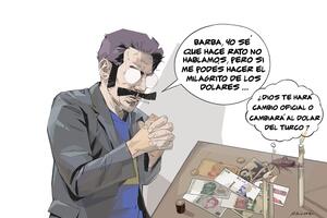 Groncho, 1 peso 1 dólar