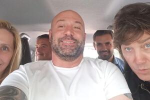 Javier Milei-Diego Spagnuolo-Martín Menem-Karina Milei