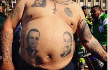 La panza peronista en la Plaza de Mayo