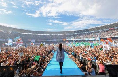 CFK en La Plata, día de la militancia