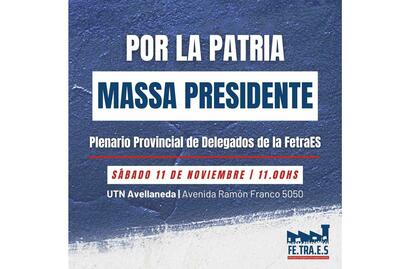 Plenario Fetraes Massa Presidente