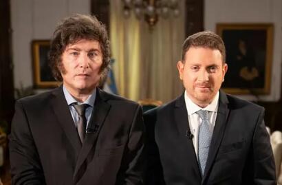 Milei y Viale en una entrevista pactada