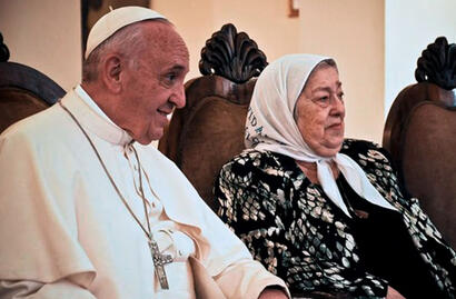 Papa Francisco y Hebe de Bonafini